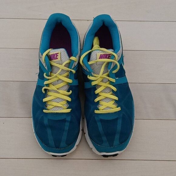Nike Women's Air Max Run Lite 4 Running Sneaker Shoes  Turquoise/Yellow Size 10 - Picture 2 of 6